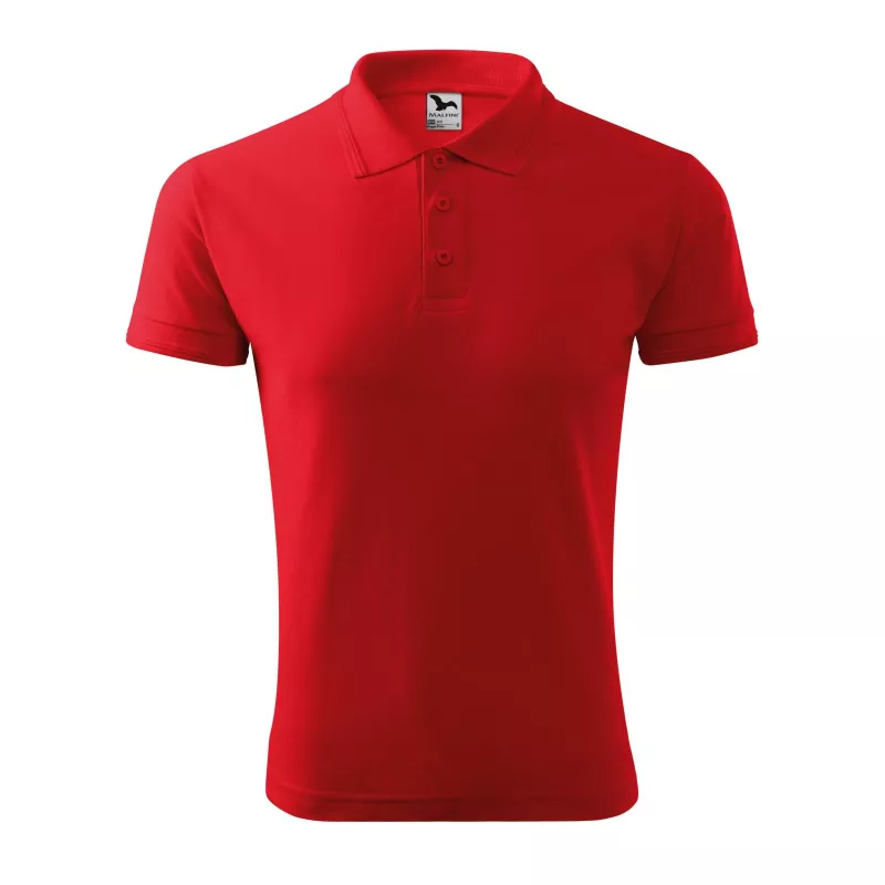 Męska koszulka polo 200 g/m² PIQUE  POLO 203 - Czerwony (ADLER203-CZERWONY)