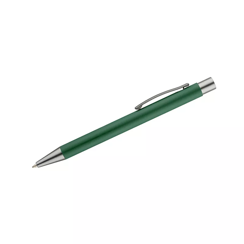Długopis aluminiowy z gumowaną powierzchnią GOMA - zielony (19617-05)