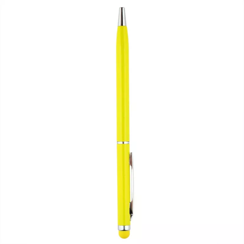 Długopis metalowy błyszczący z  touch pen-em | Raymond - żółty (V1660-08)