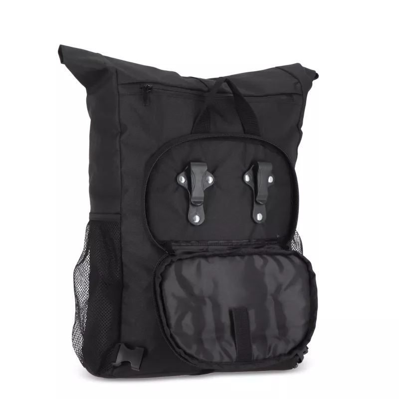 Plecak rowerowy R-PET 600D Rolltop 20L - czarny (LT95351-N0002)