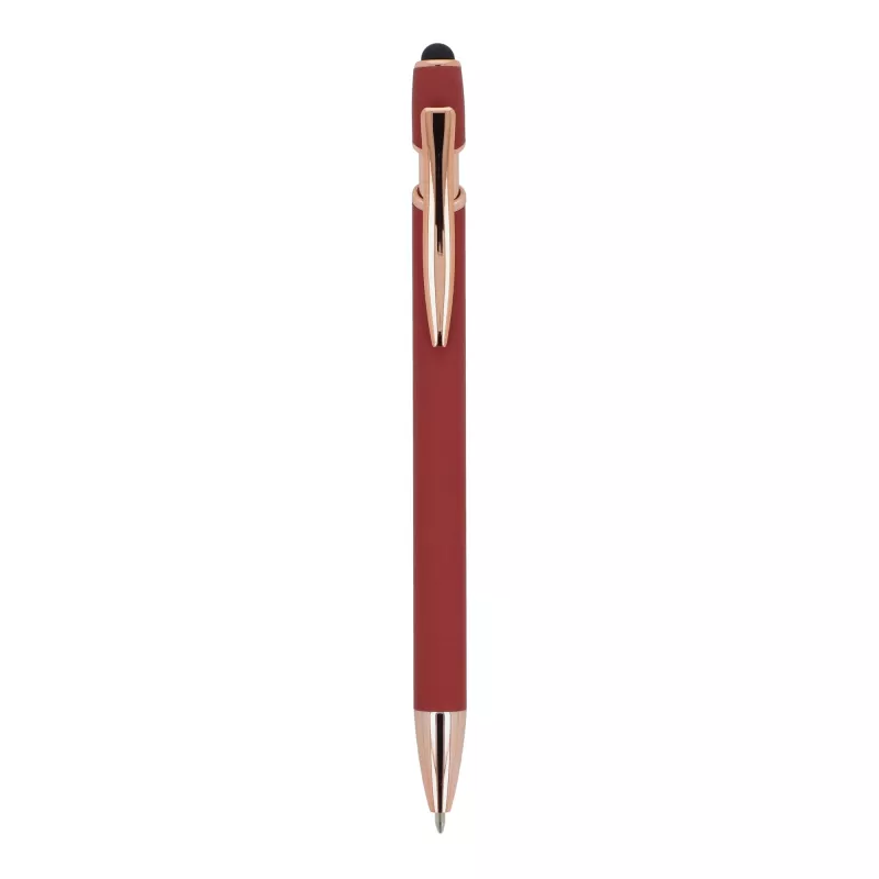 Ballpen Paris Deluxe Metal Rubberised - ciemnoczerwony (LT87783-N0020)