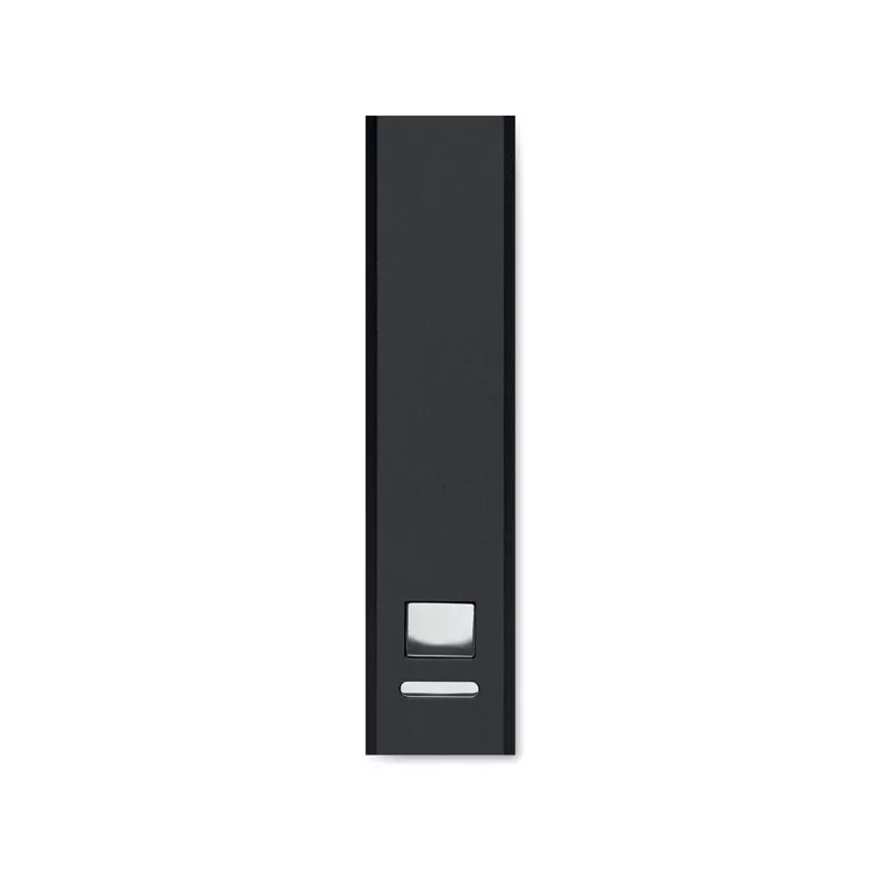 Powerbank 2600 mAh z aluminium z recyklingu POWERALUC - Czarny (MO2374-03)