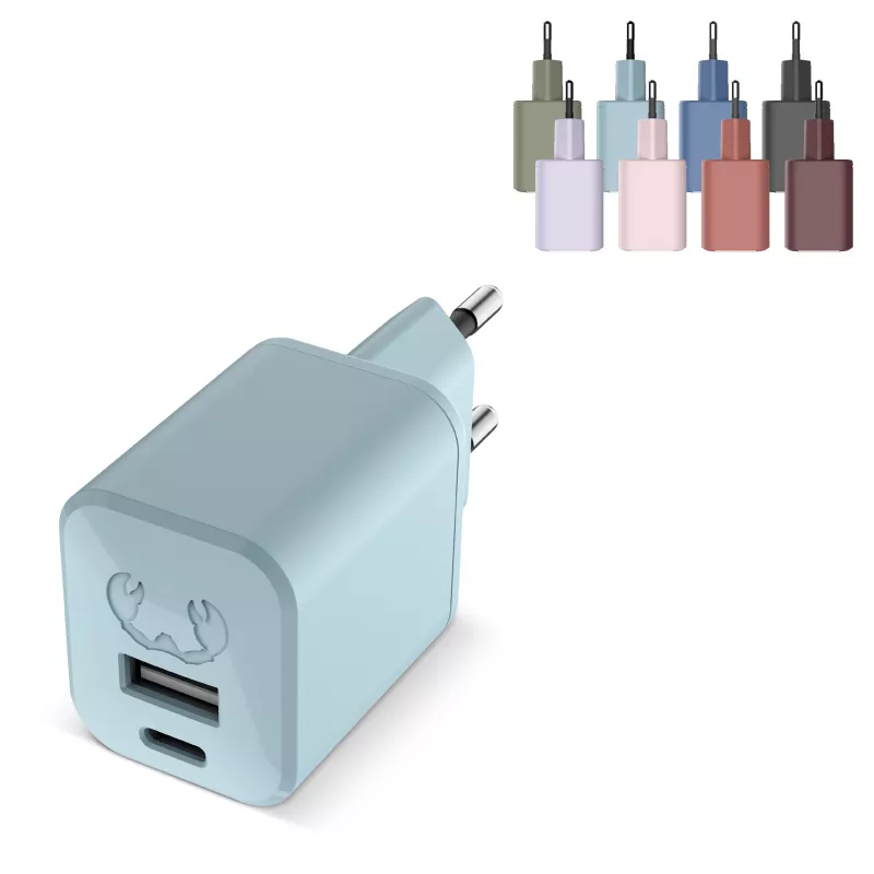 2WC30 I Fresh 'n Rebel Mini Charger USB-C + A PD // 30W - pastelowoniebieski (LT49407-N0016)