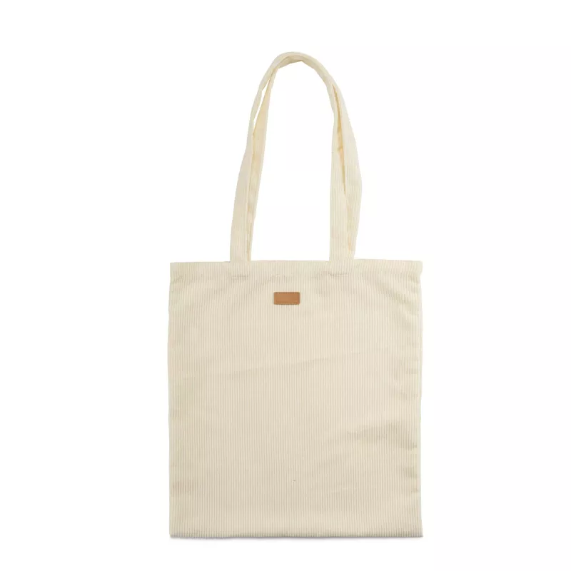 Torba z tkaniny przypominającej sztruks CORDELLA - beżowy (20528-17)