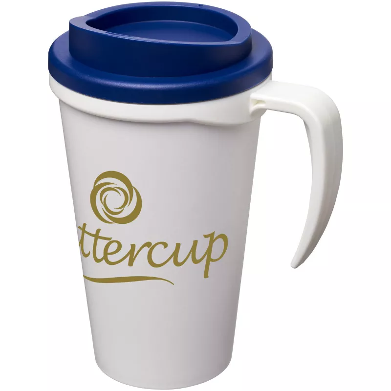 Kubek termiczny z serii Americano® Grande o pojemności 350 ml - Biały-Niebieski (21000402)