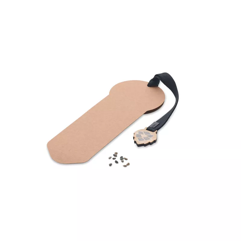 Zakładka do książki z nasionami sosny GROWBOOKMARK™ - Bezowy (MO6226-13)