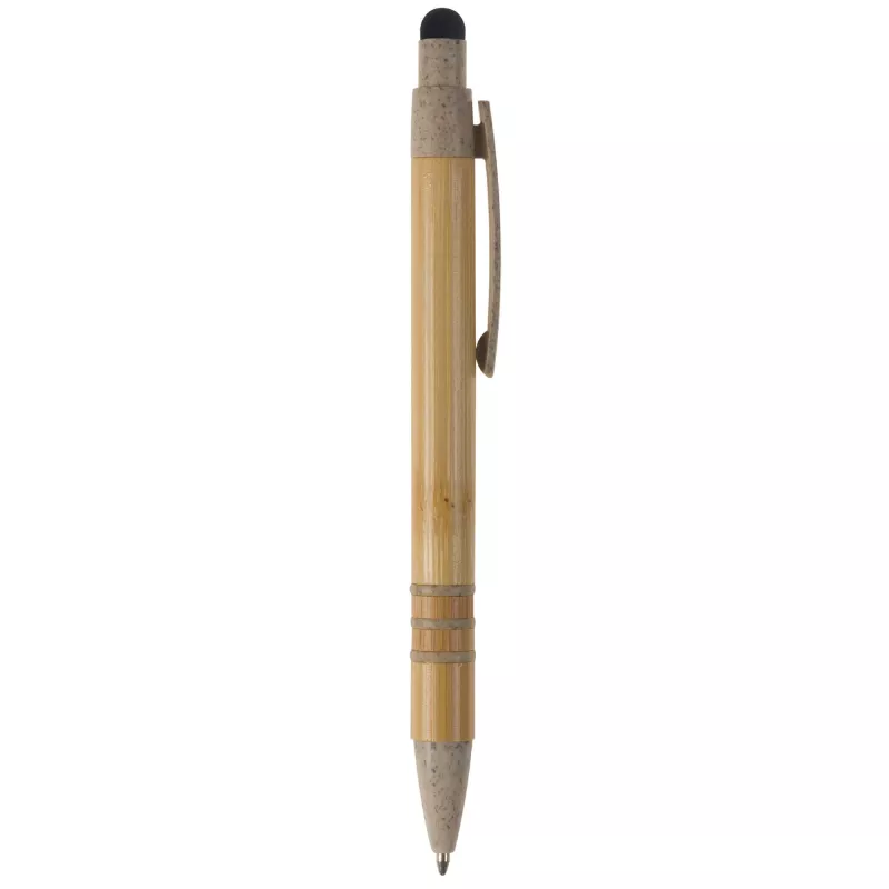 Długopis bambusowo-słomkowy Stylus - beżowo / czarny (LT87282-N5502)