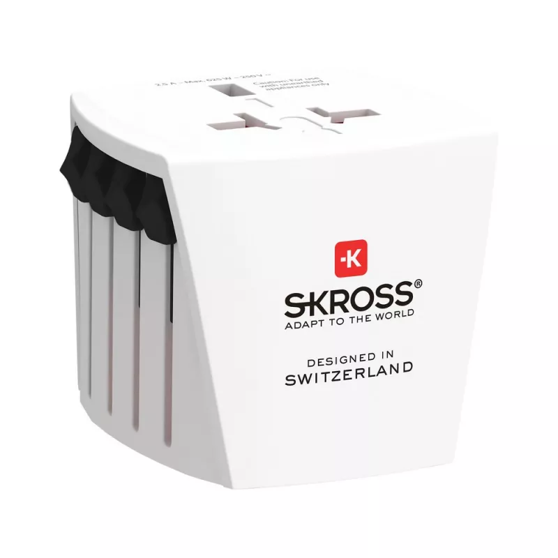 Adapter podróżny SKROSS MUV Micro bez uziemienia - biały (VSK10-02)