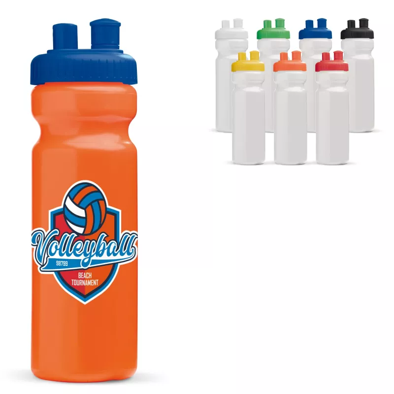 Bidon sportowy z atomizerem 750ml - biało / ciemnoniebieski (LT98799-N0110)