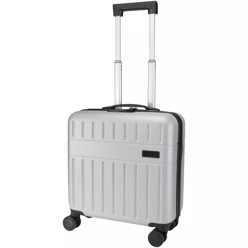 Rover - walizka na kółkach na laptop o przekątnej 16 cali, wykonana z materiałów z recyklingu (GRS), pojemność 30 litrów - Srebrny (13015281)