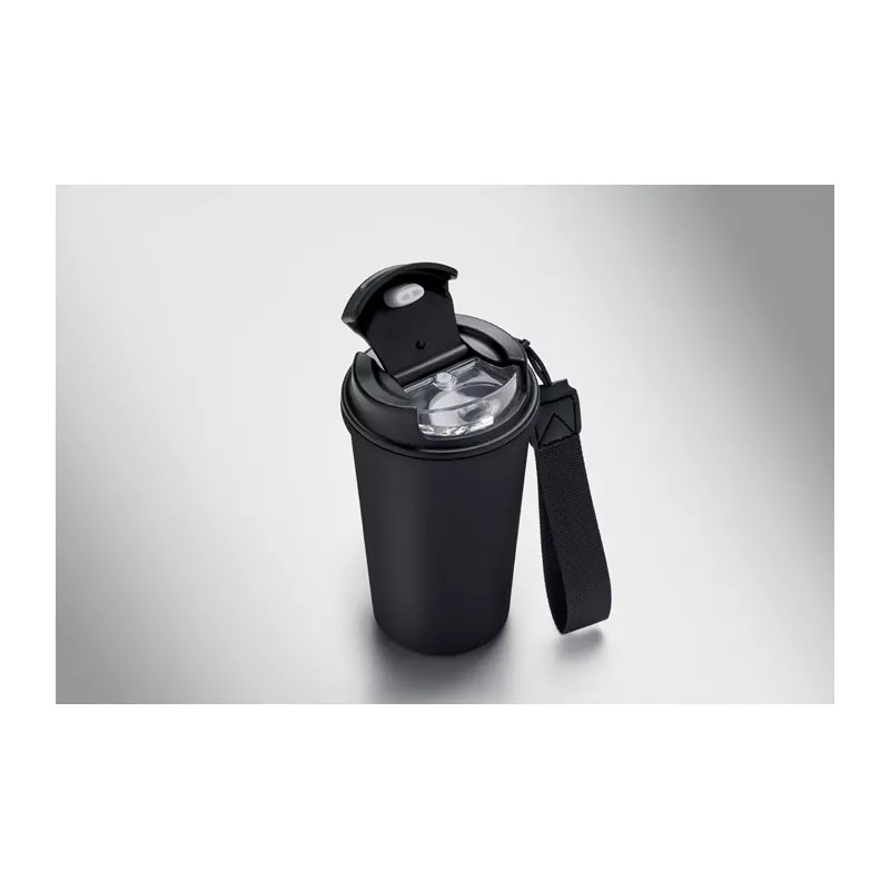 Kubek termiczny z ceramiczną wyściółką 400 ml NAKANO - Czarny (MO3156-03)