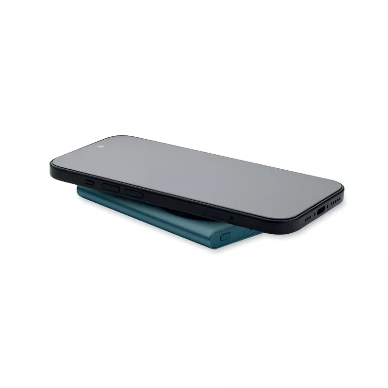 Powerbank magnetyczny 5000 mAh 15W z aluminium PAWTT - Niebieski (MO2442-04)