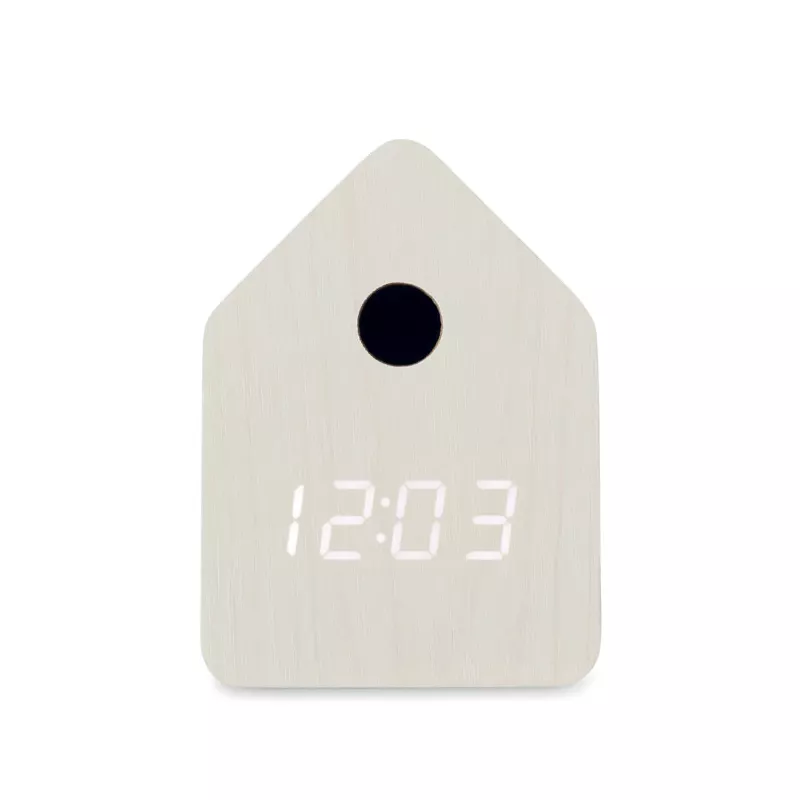 Budzik z kukułką z MDF CUCKOO - Bialy (MO2730-06)