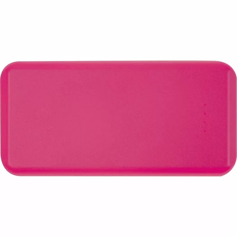 Power bank z ABS z recyklingu 10000 mAh PRESTON - różowy (3549411)