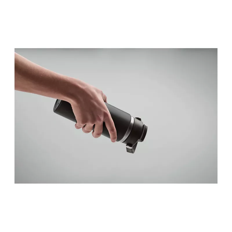 Butelka termiczna ze słomką 500 ml SUMA GRIP - Czarny (MO2775-03)