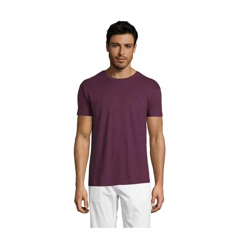 Koszulka unisex bawełniana 150 g/m² Sol's REGENT - Burgundy (S11380-BG)
