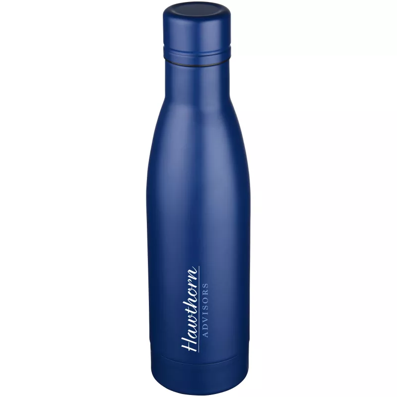 Butelka reklamowa Vasa 500 ml z miedzianą izolacją próżniową - Niebieski (10049404)