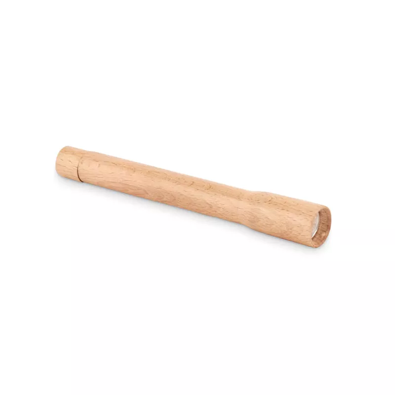 Latarka z drewna bukowego COB 5W TELES - Drewna (MO6695-40)