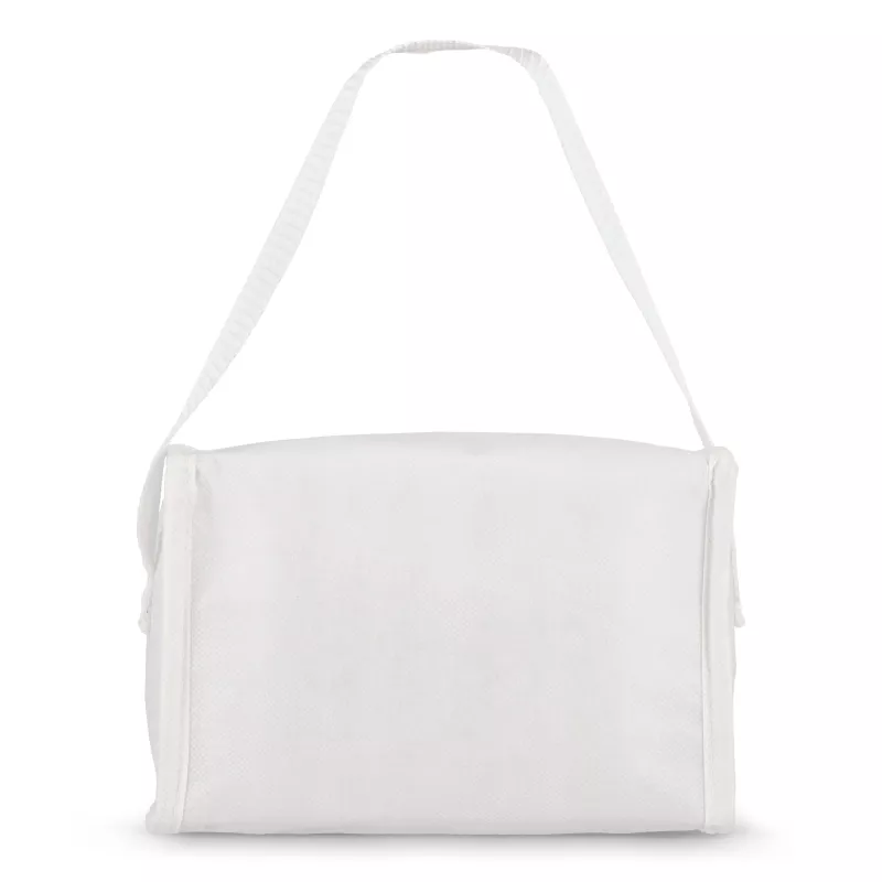 R-PET 6 Torba chłodząca na puszki z włókniny 20 x 13 x 12,5 cm 75g/m² - biały (LT95390-N0001)