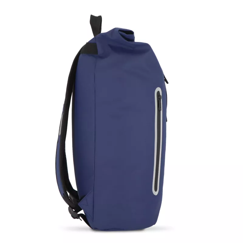 Powlekany PU plecak R-PET 600D o pojemności 20 l - ciemnoniebieski (LT95357-N0010)