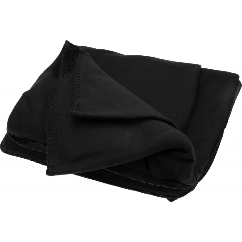 Koc z polaru/poduszka 2w1 RADCLIFF - czarny (277503)