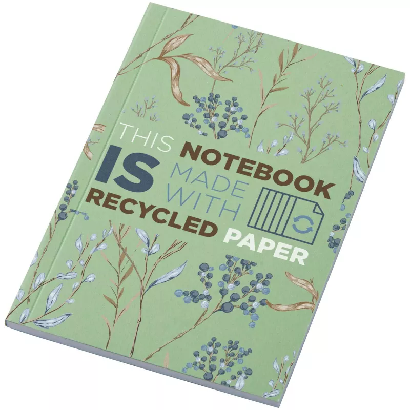 Notatnik A6 Novella Austen z miękką okładką z materiału z recyklingu, 50 kartek - Zielony (21026361)