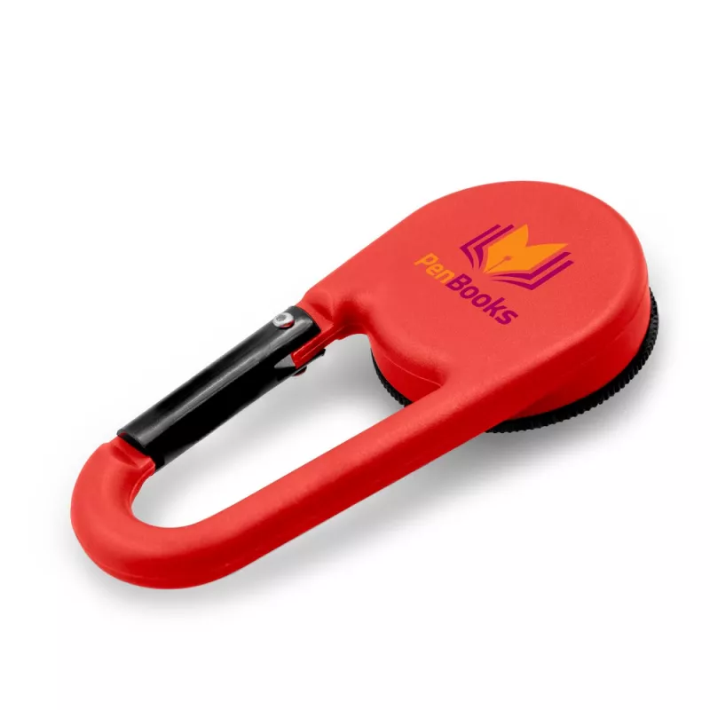 Kompas z karabińczykiem - czerwony (V8682-05)