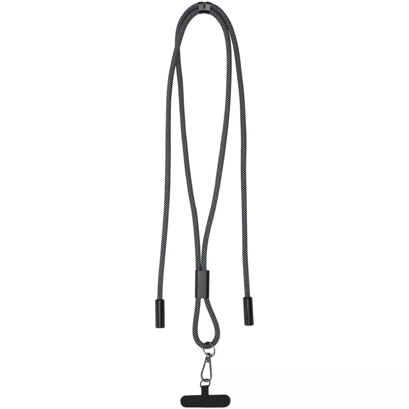 SMART 65 W - kabel ładujący wykonany z tworzywa sztucznego RPET, ze smyczą - Czarny (12453090)