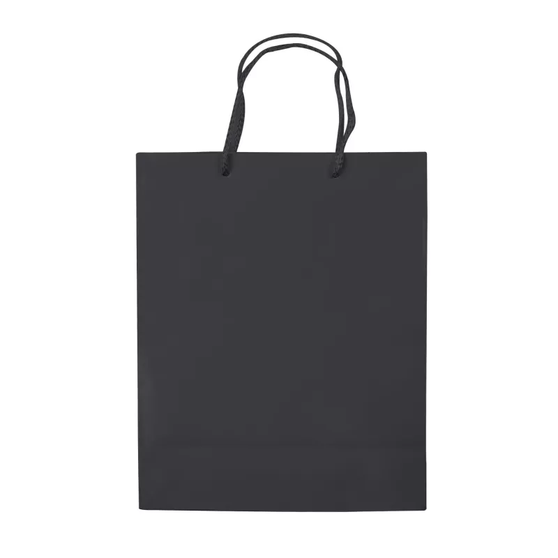 Papierowa torba średnia 24x30x10 cm - czarny (LT91512-N0002)