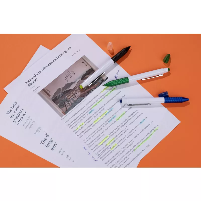 Długopis z zakreślaczem FLUO - niebieski (19491-03)