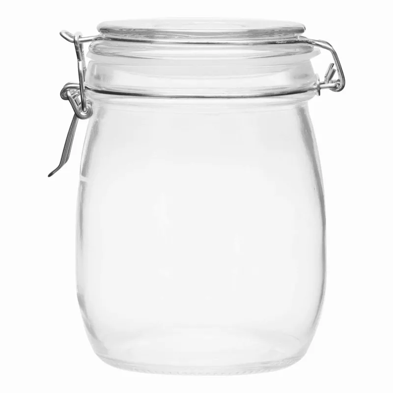 Szklany słoik, pojemność ok. 750 ml - transparentny (56-0306047)