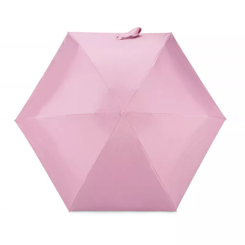 Manualny parasol kieszonkowy z powłoką UV ⌀86 cm - różowy (37046-21)