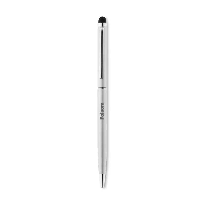 Długopis aluminiowy z rysikiem NEILO TOUCH - Srebrny Mat (MO8209-16)