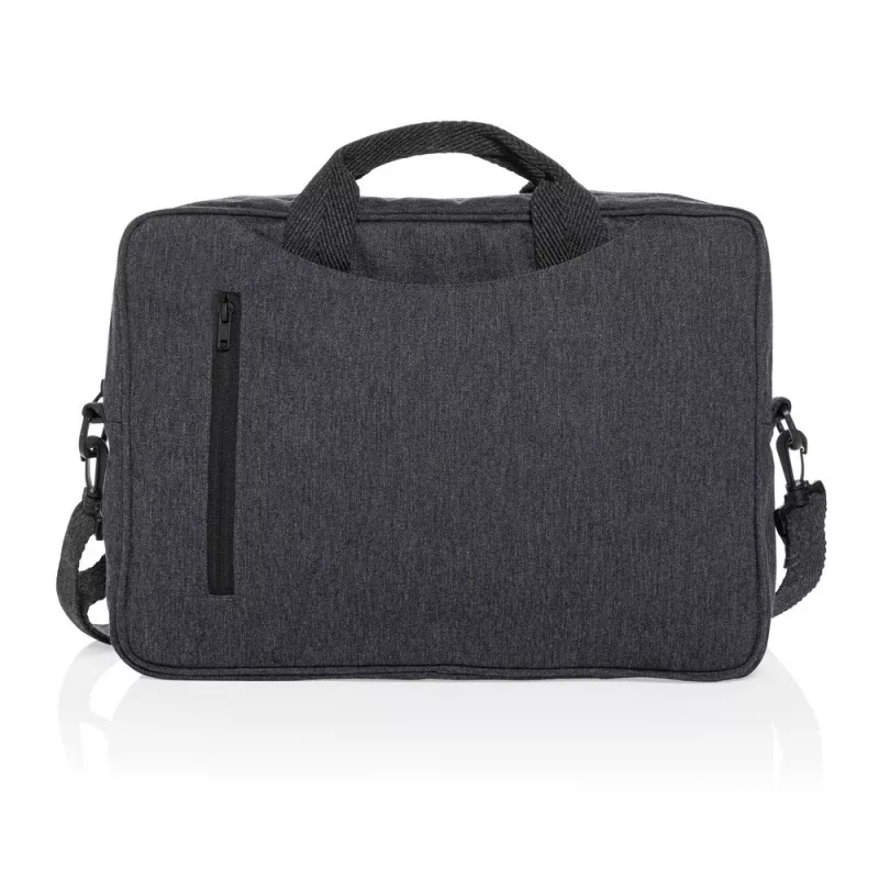 Torba na laptopa 15,4" AWARE™ Laluka, bawełna z recyklingu - antracytowy (P732.119)