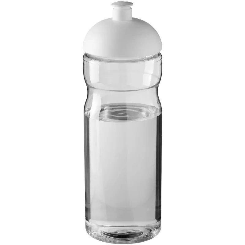 Bidon H2O Eco z wypukłym wieczkiem 650 ml - Biały-Przezroczysty (21009892)