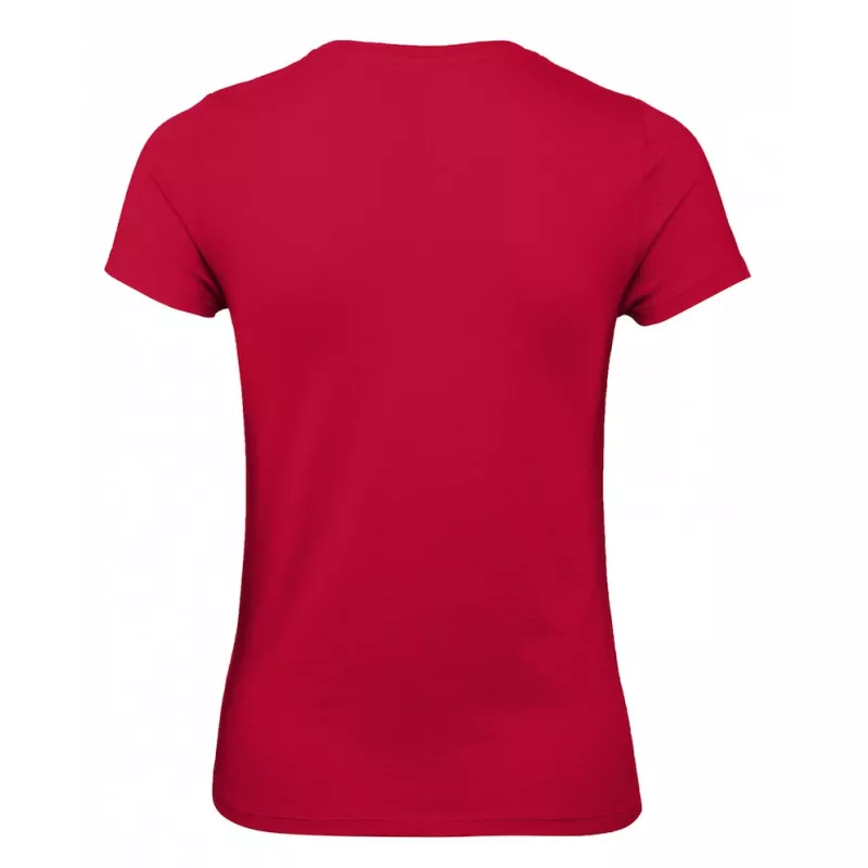 Damska koszulka reklamowa 145 g/m² B&C #E150 / WOMEN - Deep Red (371) (TW02T/E150-DEEP RED)