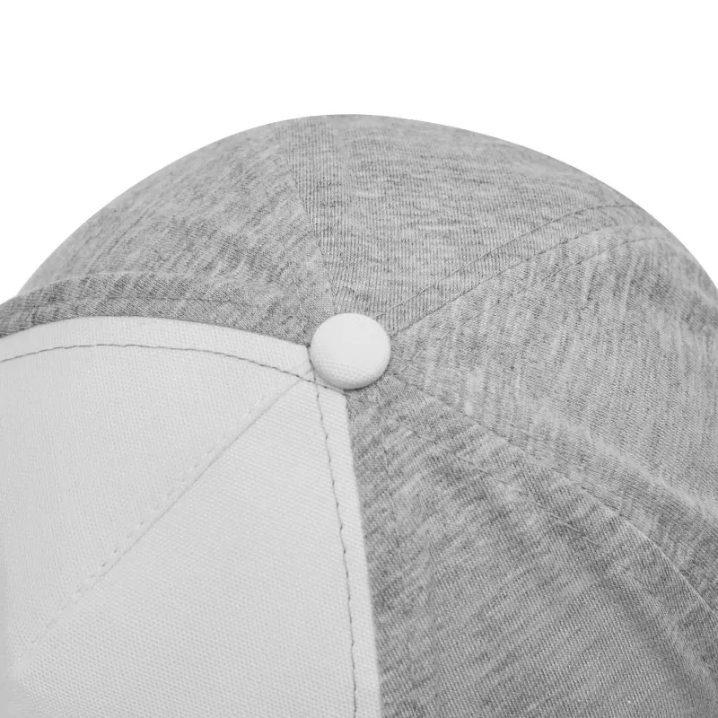 5 segmentowa czapka baseballowa - biały, szary (56-0701600)