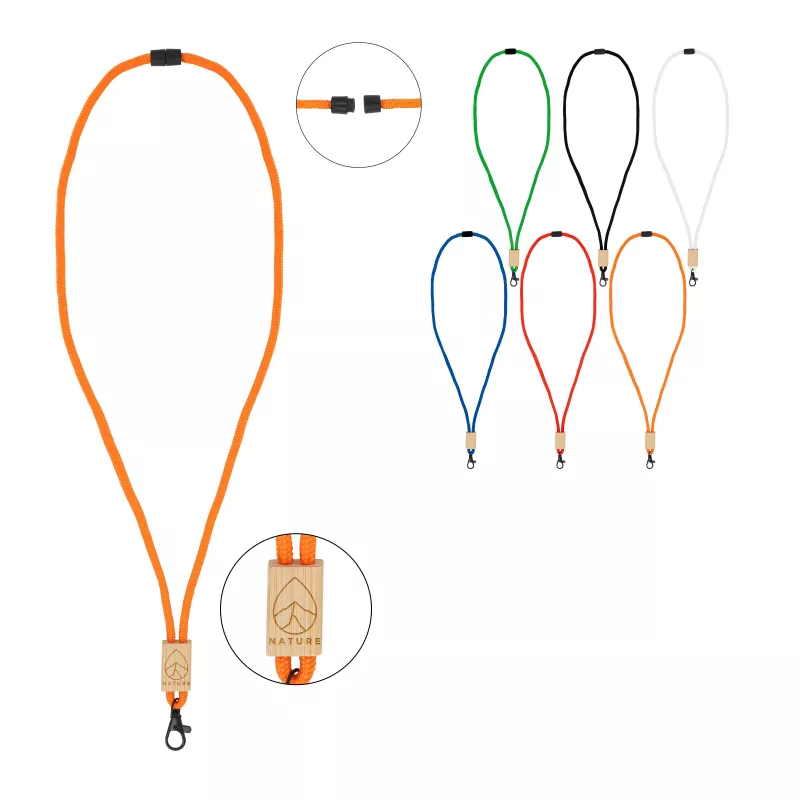 Paracord R-PET lanyard - zielony (LT95306-N0031)