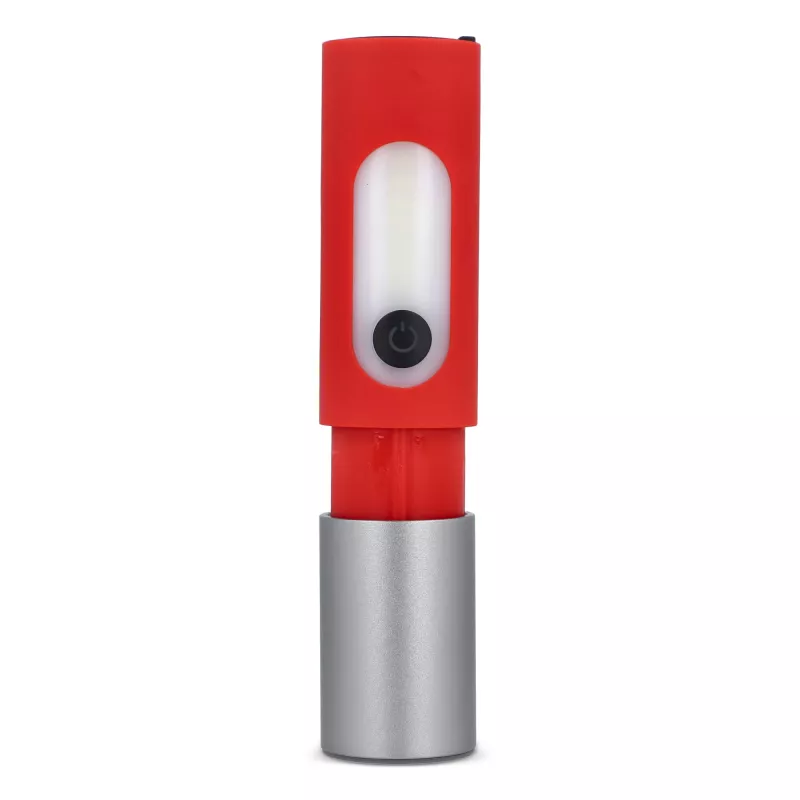 Akumulatorowa latarka LED 10W z funkcją zoom 300lm - czerwony (LT93319-N0021)