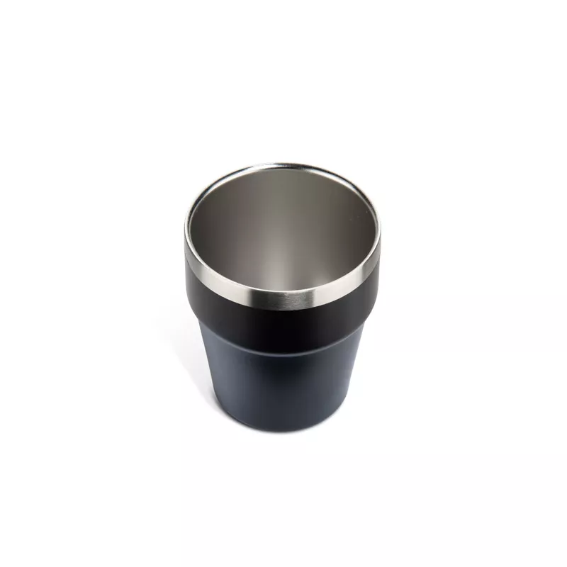 Kubek z recyklingowanej stali nierdzewnej MAKEL 300 ml - granatowy (16404-06)