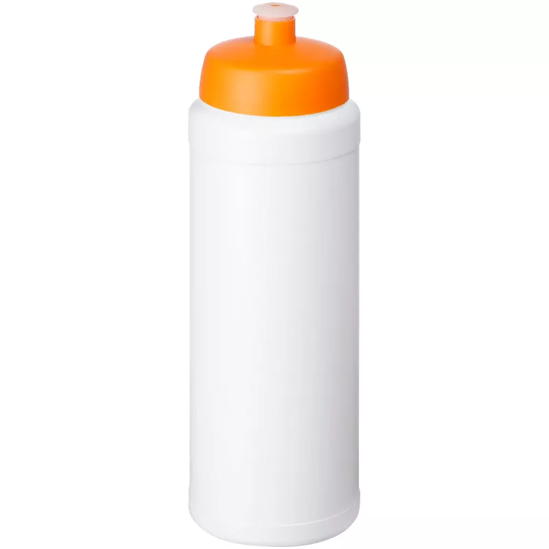 Bidon Baseline® Plus o pojemności 750 ml z wieczkiem sportowym - Biały-Pomarańczowy (21069007)
