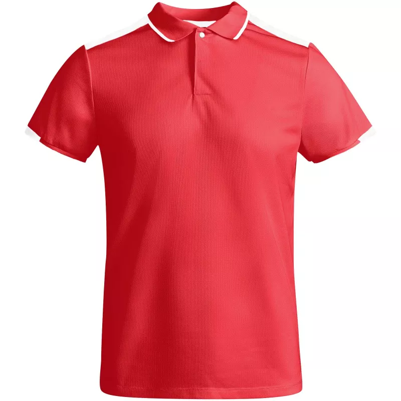 Tamil sportowa koszulka męska polo z krótkim rękawem - Biały-Czerwony (R0402-RED-WHITE)