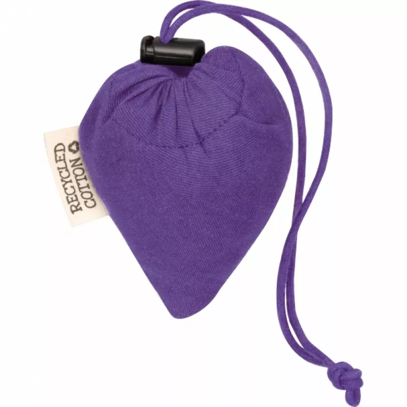 Składana torba z bawełny i poliestru z recyklingu 118 g/m² ANJA - fioletowy (6526212)