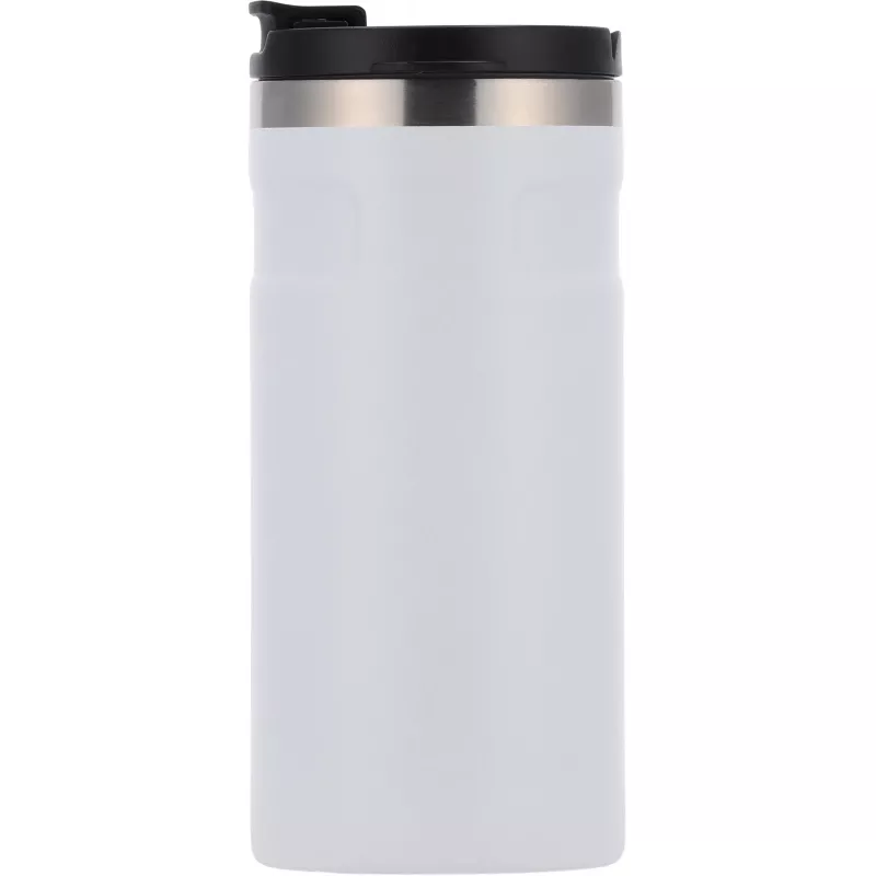 Kubek termiczny ze stali z recyklingu 450 ml SILVIO - biały (8536506)