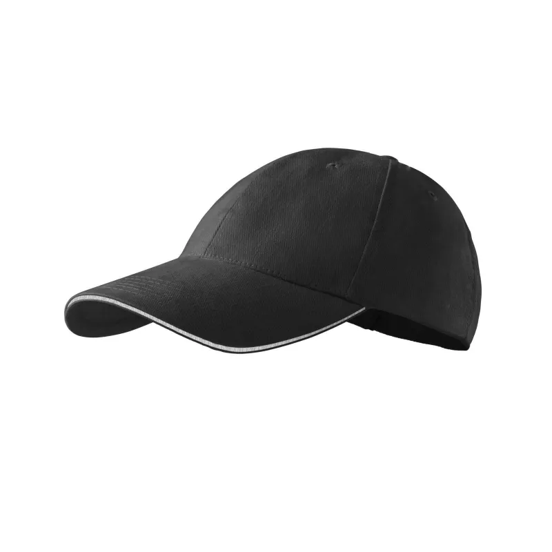 Reklamiowa czapka z daszkiem Malfini SANDWICH 6P 306 - Ciemny khaki (ADLER306-CIEMNY KHAKI)