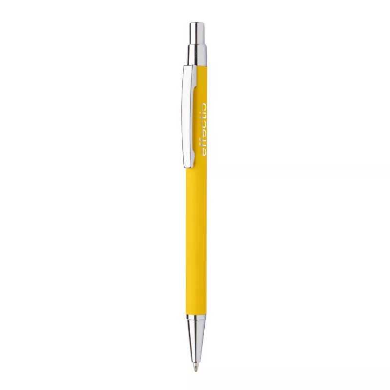 Długopis metalowy z lustrzanym grawerem Chromy - żółty (AP845173-02)