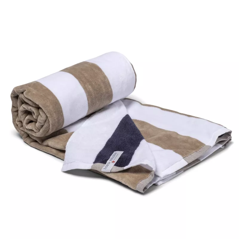 Ręcznik plażowy Lord Nelson 80x160 cm - biało / ziemisty (LT54305-N0125)