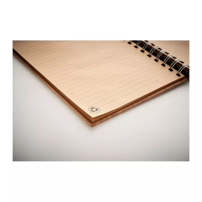 Notes A5 w bambusowej okładce 70 kartek w linię BRAM - Drewna (MO6790-40)