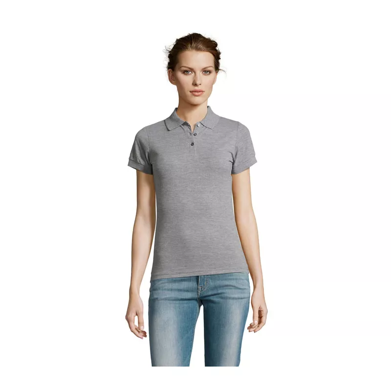 Koszulka polo damska 200 g/m² Sol's PRIME WOMEN - Szary Melanż 2 (S00573-GY)