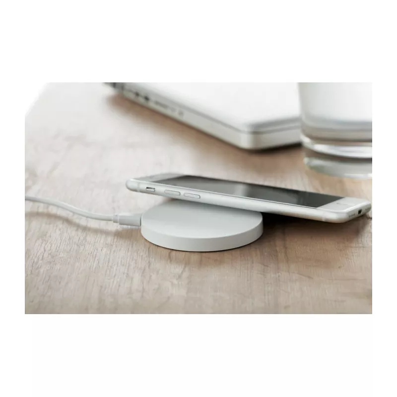 Ładowarka bezprzewodowa płaska 5W FLAKE CHARGER - Bialy (MO9652-06)